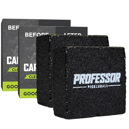 Professor Pickleball - Carbon Cleaner, Premium Pickleball Paddle Eraser for Raw Carbon Fiber Paddles, Effortless Residue Removal, Quick & Effective, Eliminates Ball Residue, Dirt, Scratches - color: 2-Pack (Save $3)