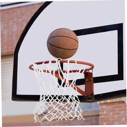 SUPVOX Nylon Basketball Net Replacement Weather Heavy Duty Design Fits Standard Rims for Indoor and Outdoor Courts and Easy to Install White