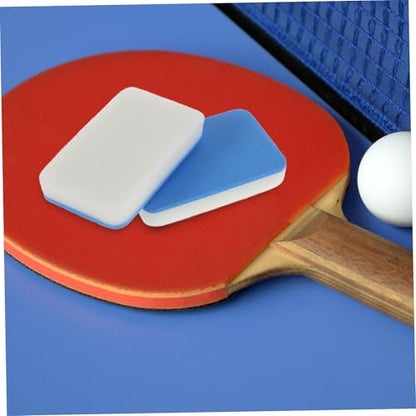 2pcs Outdoor Table Tennis Bat Cleaner Racket Cleaning Sponge Scrub Brush for Paddle Maintenance