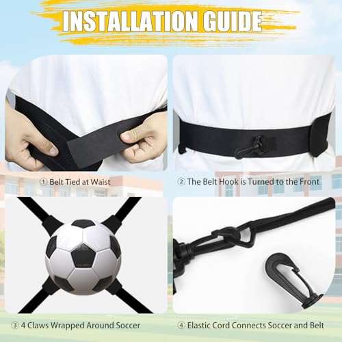 Soccer Trainer, Football Solo Practice Training Equipment Soccer Kick Juggling Trainer Improve Ball Control, Passing and Shooting Skills for Kids Adults Soccers Gear - color: Green