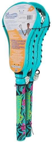 SwimWays Hydro Lacrosse, Waterproof Lacrosse Set, Outdoor Games for Adults and Kids, Sports Equipment, Pool Party Games and Toys, Blue - color: Blue (New Version)