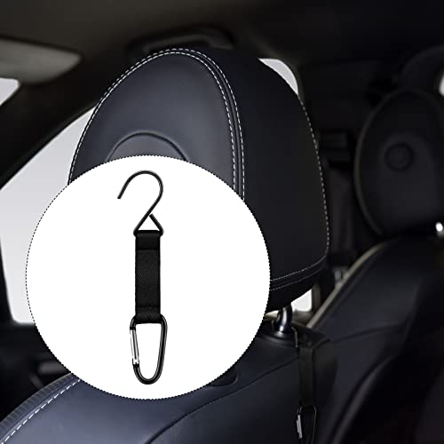 Hungdao Nylon Fence Hooks - Multifunctional Hanging Buckles for Baseball & Softball Equipment(Black Hook,12 Pieces)