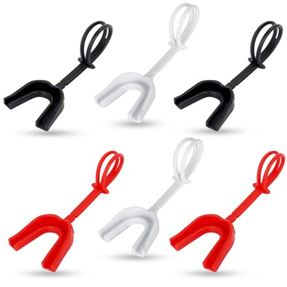 6-Pack Sports Mouthguard with Straps and Case, Custom Fit, Adult & Youth Mouthpiece, for Football, Hockey, Boxing, MMA, Basketball