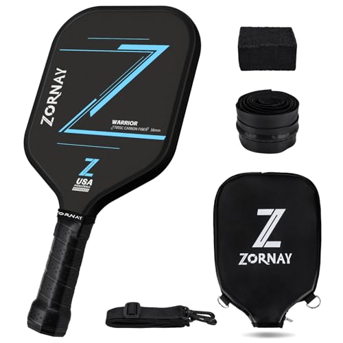 T700 Pickleball Paddles,16mm Pickleball Paddles, USAPA Approved Carbon Lightweight Pickle Ball Rackets, Wider Pickle Ball Racket Gift for Beginners, Men, Women - color: Black-1