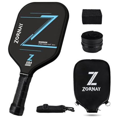 T700 Pickleball Paddles,16mm Pickleball Paddles, USAPA Approved Carbon Lightweight Pickle Ball Rackets, Wider Pickle Ball Racket Gift for Beginners, Men, Women - color: Black-1