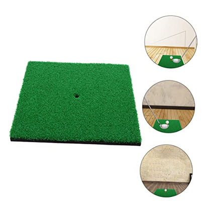 Golf Hitting Mat 30x30CM Indoor Golf Training Turf Pad Sturdy Grass Mat for Practice Suitable for Skill Levels
