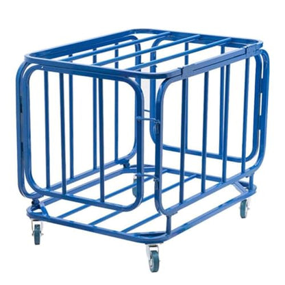 Blue Gym Ball Storage Cart, Garage Sports Equipment Organizer Locker Cart, Rolling Basketball Racks Holder for Balls, Sports Ball Storage Cart, for Garage Storage, Gym