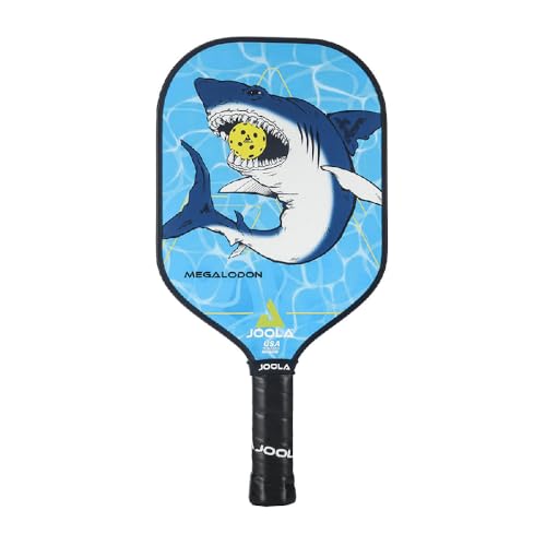 JOOLA Pickleball Paddle – Reinforced Fiberglass Surface, Honeycomb Polypropylene Core, USAP Approved Paddles, Durable & Beginner-Friendly Pickleball Racket w/Comfortable Grip, Multiple Colors - color: Kids | Megalodon