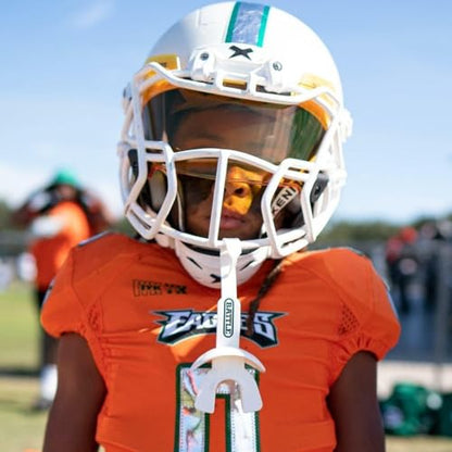 Battle Sports Speed Football Mouthguard with Strap - Oxygen Football Mouthguard Superior Airflow & Better Performance, Maximum Breathability (Astro) - color: Astro