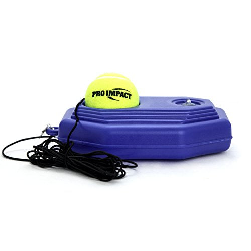 Tennis Trainer Rebounder Ball – Solo Training Equipment with Fillable Baseboard & Rope – Durable Self-Practice Tennis Trainer for Improving Reflexes & Footwork