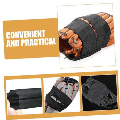 Hemoton 4pcs Baseball Glove Laces Elastic Polyester Glove Straps for Catcher Padding