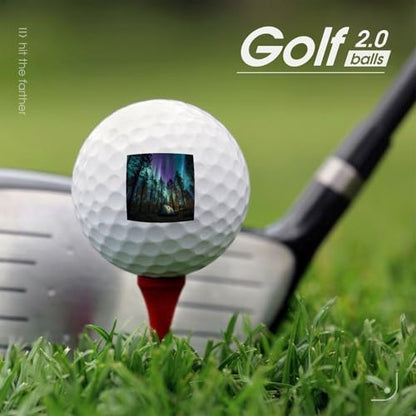 Northern Lights Camping Tent Golf Ball Soft Feel Golf Practice Balls for Golfs Course Daily Training