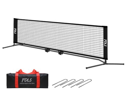 FDLS Portable Small Pickleball Net for Driveway Backyard,with Carry Bag for Indoor Outdoor, for All Levels, Easy Set up