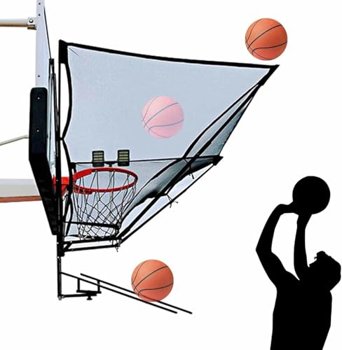 Basketball Rebounder Shot Returner Shooting for Hoop Return Net Attachment Practice Aid