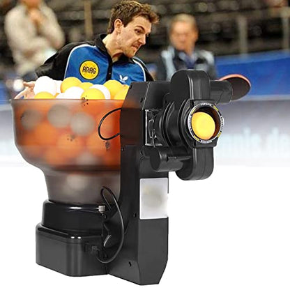 Table Tennis Robot Ping Pong Ball Machine Serves,with 36 Different Spin Balls, 40mm Regulation Ping Pong Balls Automatic Table Tennis Machine