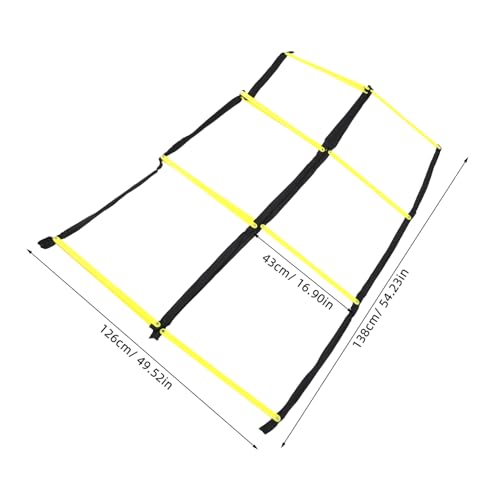 Abaodam Foldable Agility Ladder Training Pad for Football Soccer Multifunctional Rope Ladder for Footwork Speed Drills and Sports Exercises Portable and Lightweight Go Training