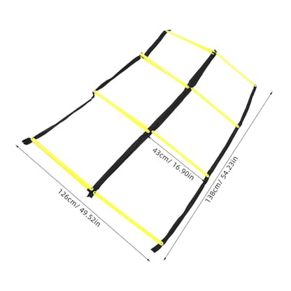 Abaodam Foldable Agility Ladder Training Pad for Football Soccer Multifunctional Rope Ladder for Footwork Speed Drills and Sports Exercises Portable and Lightweight Go Training