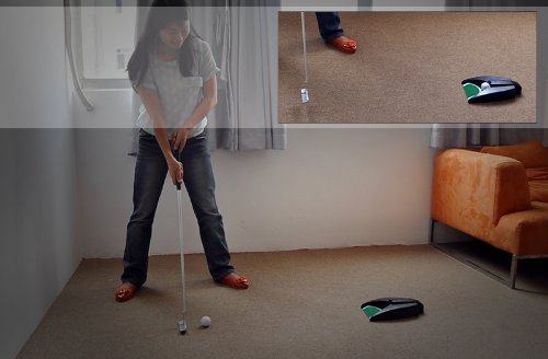 LEAGY 4-Section Portable Putter - Right & Left Hand, 2 Golf Balls, 1Pack Golf Bag