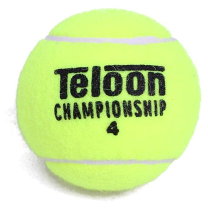 Teloon Championship Tennis Balls - Extra Duty - Regular Duty Felt Pressurized Tennis Balls