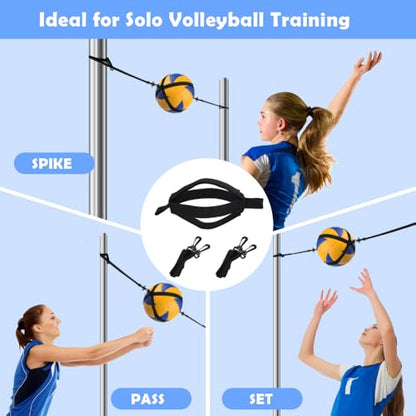 Solo Volleyball Trainer: All-in-One Volleyball Training Equipment with Rebounder for Serving, Spiking & Setting Practice Serve Trainer & Practice Gift for Beginners to Pros - style: VET01
