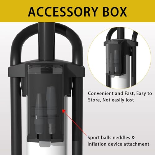 TOOLITIN Bike Pump with Precision Digital Pressure Gauge,Floor Bicycle Tire Pump Compatible with Presta and Schrader Valve, Air Pump for Bicycle, Balls, Scooter, etc.