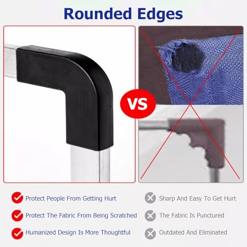 The Movable Ping Pong Ball Baffle,Table Tennis Baffle with Oxford Cloth, Field Fence Surround Block for Quicker Ball Pick Up, Lightweight Court Barrier，（Blue，Set of 5） - size: Set of 5