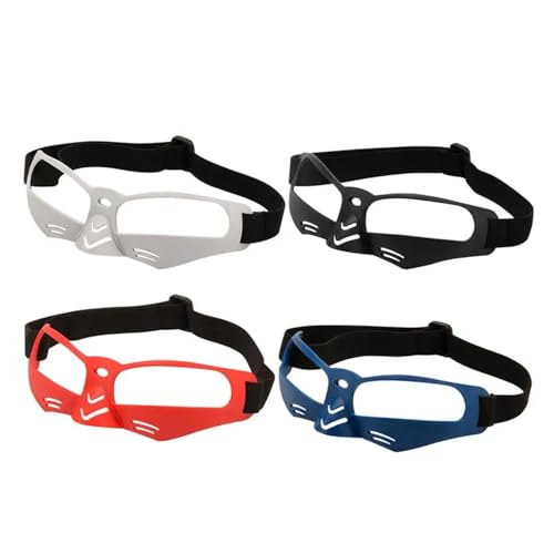 Dribbling Goggles Basketball 2PCS Lightweight Player Glasses - Basketball Practice Accessories for Youth Adults Kids - color: Red