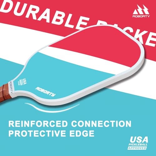 AOBORTY Pickleball Paddles 4 Pack - USAPA Light Graphite Premium Rackets Fiber Face & Polymer Honeycomb Core Pickleball Set with 4 Outdoor Indoor Balls Including Portable Carry Bag