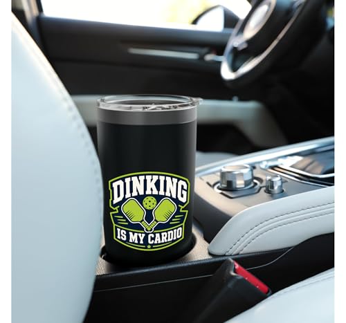 Dinking Is My Cardio Funny Pickleball Player Stainless Steel Insulated Tumbler