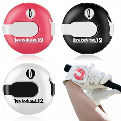 3 Pcs 1.2 Inch Golf Score Counter for Women Mini Golf Stroke Counter Scoring Keeper up to 12 Shot to Scorekeeper Glove in