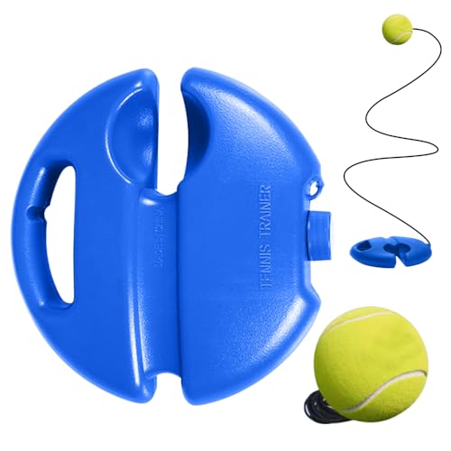 Tennis Ball Training Baseboard, 2026 New Tennis rebounder with Weighted Base, Tennis Trainer Ball with String, Multifunction Tennis Practice Rebounder for Backyard - color: B