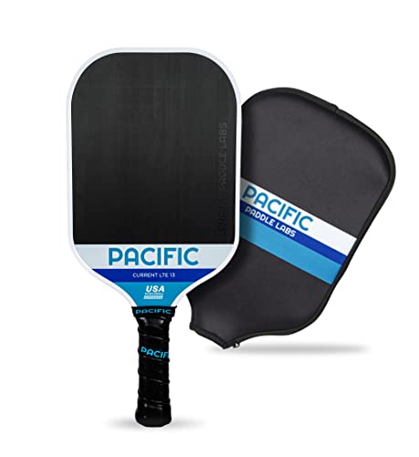 Carbon Fiber Pickleball Paddles | USAPA Approved Pickleball Paddles | Pro Grit Texture, Max Spin & Comfort | Pickle Ball Paddles Include Paddle Cover | 13MM & 16MM - color: CURRENT LTE 16.5" x 7.5" x 13mm