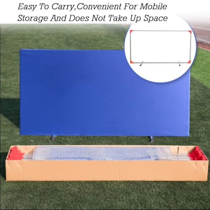 Portable Ping Pong Court Surround Ball Baffle,Stainless Steel Pipe Frame,for Quicker and Easier Pick Up Balls