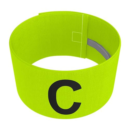 Great Call Athletics Captain Arm Bands 8 Pack Soccer Lacrosse Football Armbands Adjustable Adult Youth Captains Arms Color - color: Yellow
