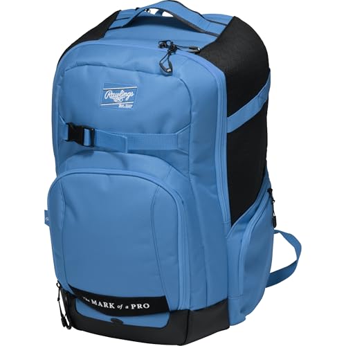 Rawlings | The Journey Player's Backpack Equipment Bag | Baseball/Softball | Multiple Colors - color: Columbia Blue