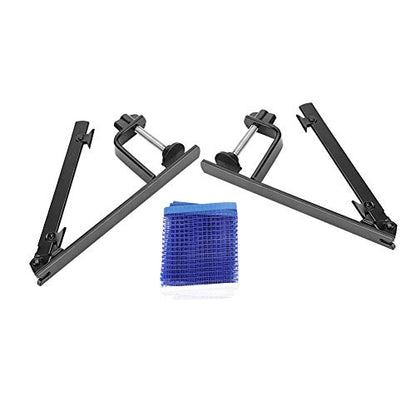 Portable Table Tennis Net with Metal Clamp Posts - Nylon Set Accessory for Indoor and Outdoor Play