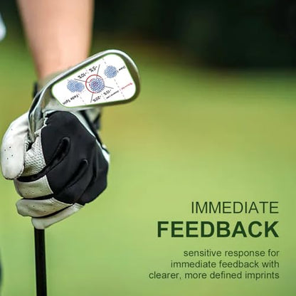 Golf Impact Tape, Self-Teaching Sweet Spot and Consistency Analysis, Golf Club Impact Stickers for Iron, Wood & Fairway Clubs, Non-Residue, Swing Training Aid Impact Labels