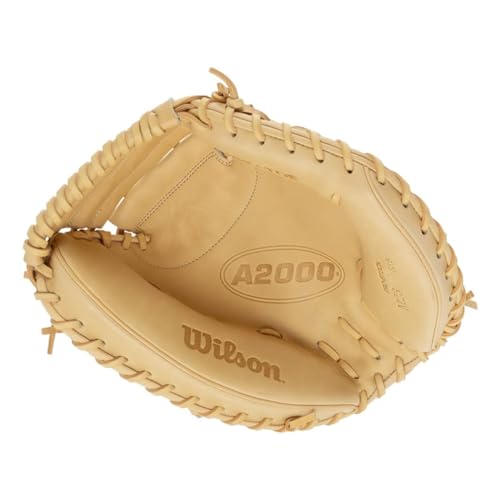 Wilson 2024 Classics Series A2000 Baseball Gloves - color: Blonde/Black, size: Catcher - 33.5"