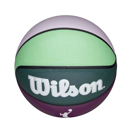 WILSON WNBA Heir Series Basketballs - Women's Official, Size 6-28.5" - color: Purple/Turquoise