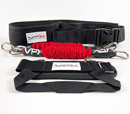 VPX Tennis Swing Trainer Increases Power, Exit Ball Velocity, Shot Accuracy, & Serve Speed, Improves Forehand, Backhand, Slice, & Compression Racket Torque, For Men, Women, Boys, Girls, & Kids - size: Waist SML (20"-30"), style: Height SML (Up to 5'3")