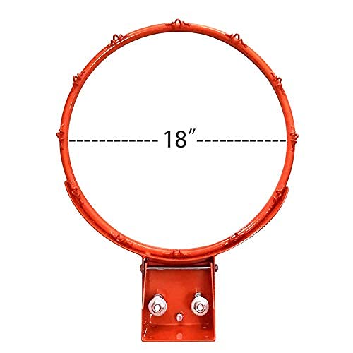 THUNDERBAY Reinforced Heavy Duty Breakaway Wall Mounted Basketball Rim,18 inch Basketball Rim Goal Replacement for Indoor Outdoor Walls - style: 18 Inch Breakaway