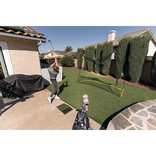 SKLZ Home Range Golf Net for Backyard Practice with Dual Net for Smooth Ball Return and Carry Bag