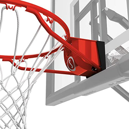 Spalding Regulation Size 18" Steel Basketball Rim with Net Included | Choose from Fixed or Breakaway | Replacement Rim for Indoor or Outdoor Hoop