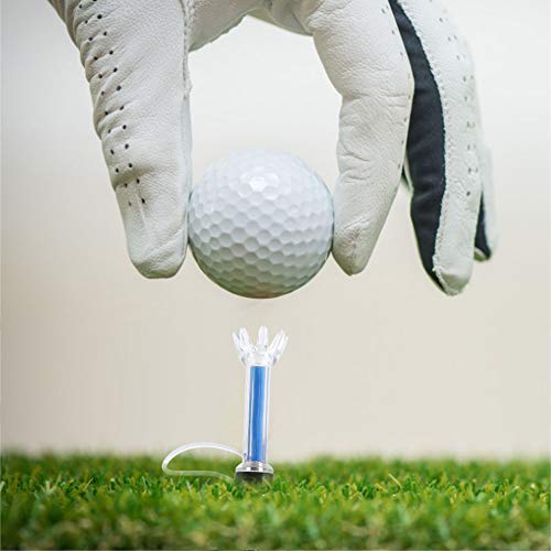 Magnetic Golf Tees 5Pcs, Flexible Magnetic Plastic Golf Tee with Connecting Rope, Rubber Golf Tees for Driving Range Mats Training and Practice(90mm)