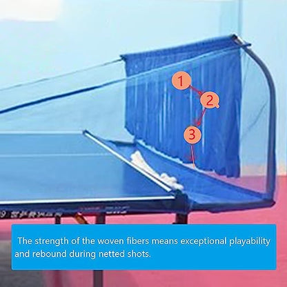 Ping Pong Ball Collector Net, Table Tennis Catch Net with Tassels Design, for Ping Pong Robot Serve or Multi-Ball Practice, Easy Set Up