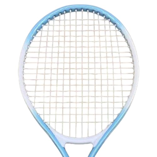 Tennis Racket, Tennis Equipment, Shockproof, Comfortable, Nylon Strings, Tennis Racket for Outdoor Leisure Game, Blue White