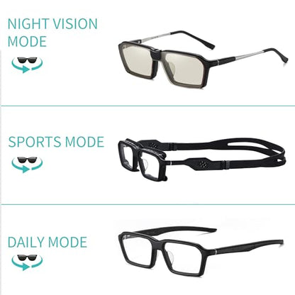SooGree Sport Glasses for Men Women Basketball Football Sport Goggles Anti Fog Shock Collision Wearable Glasses - color: G8088-blacl Frame