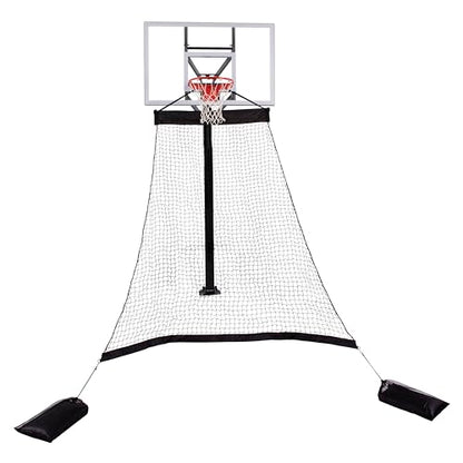 Goalrilla Basketball Hoop Return System Great for Solo Play or Free-Throw Practice and Compatible with Most In Ground Hoops , Black