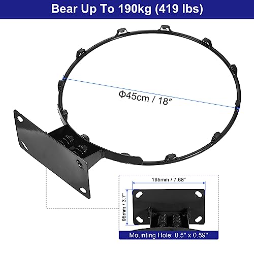 PATIKIL Basketball Rim Replacement with Strong Spring - color: Black