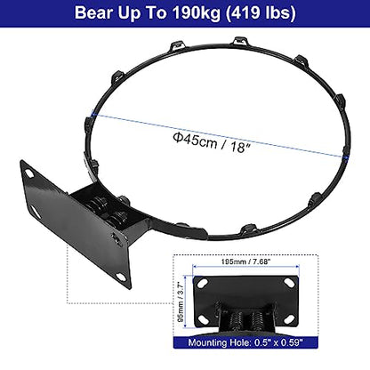 PATIKIL Basketball Rim Replacement with Strong Spring - color: Black